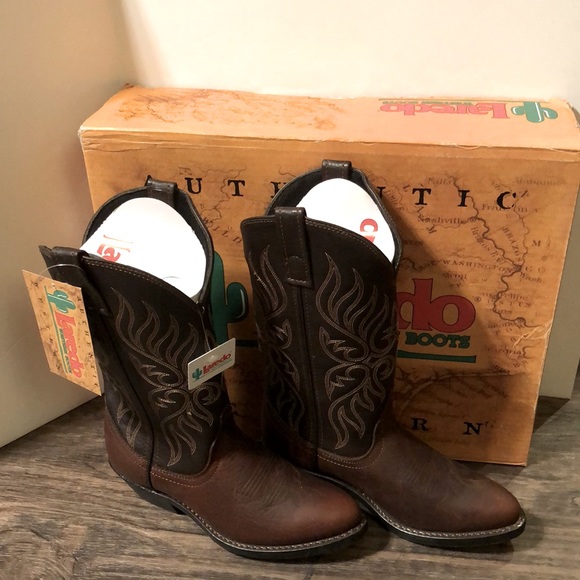 Ladies Laredo “NIB” Size 6M Copper Kettle 11 Trucker Boots - Picture 1 of 9